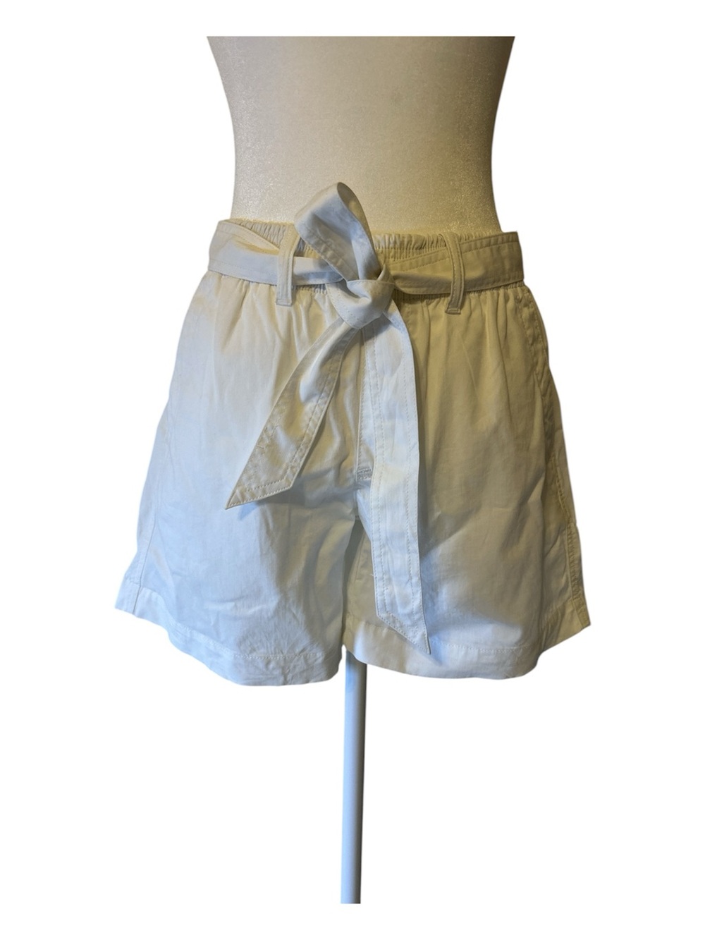 Polo by Ralph Lauren Cream Paperbag Tie-Waist Shorts
